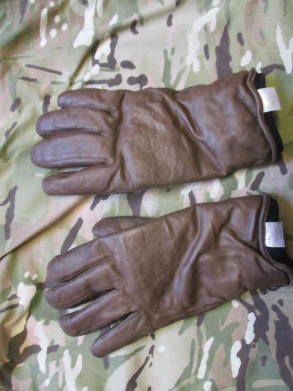 BRITISH ARMY ISSUE mtp / brown LEATHER cold weather combat COMBAT GLOVES size 10 large — image 3
