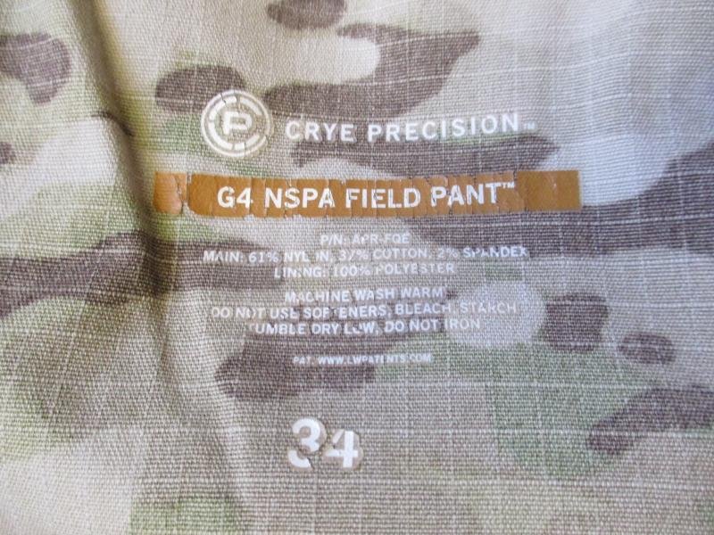 real CRYE PRECISION multicam g4 NSPA GENERATION IIII FIELDPANT TROUSERS 34 L — image 4