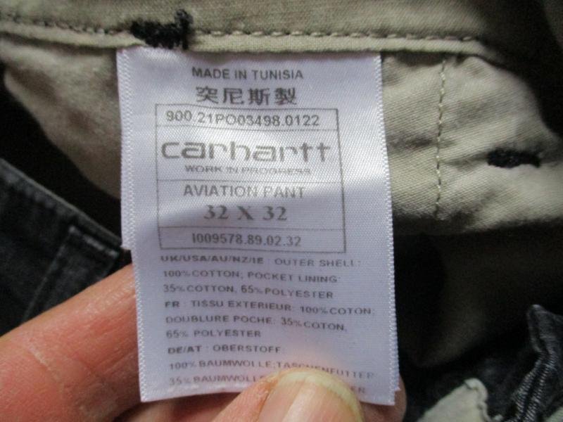 Real CARHARTT USA US BDU M65 aviation CARGO COMBAT TROUSERS black 32X32 - 34' M — image 3