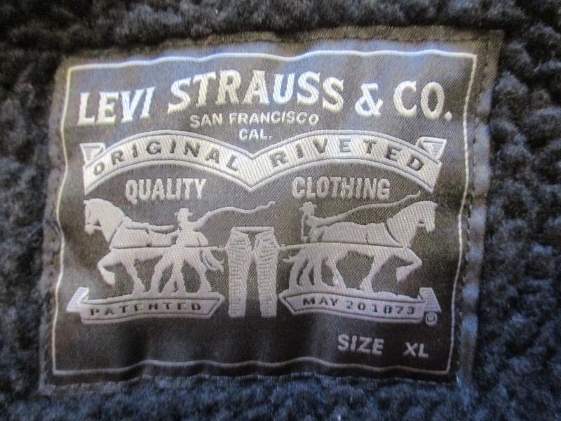REAL LEVIS sherpa lined US ARMY black M65 field COAT combat jacket LARGE - XL — image 4