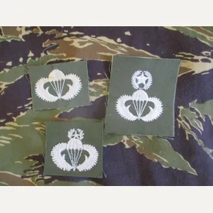 SOUTH KOREA parachute PARATROOPER PARA WINGS BADGE SET VIETNAM WAR …
