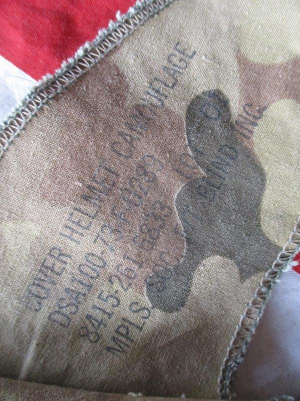 GENUINE 1973 US ARMY USMC issue Vietnam war m1 hElmet cover Mitchell leaf camo — image 2