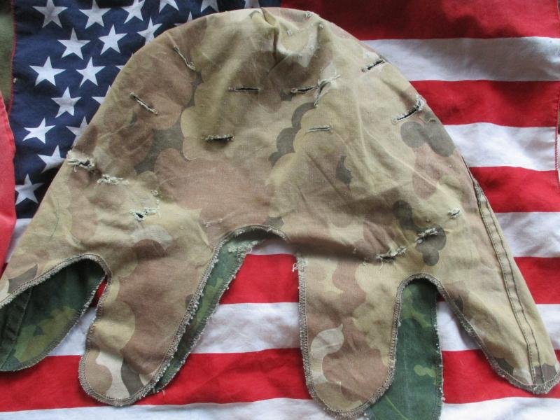 GENUINE 1973 US ARMY USMC issue Vietnam war m1 hElmet cover Mitchell leaf camo — image 5