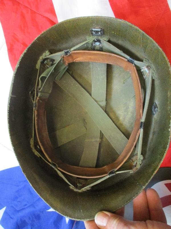 1977 dated liner US ARMY USMC medics issue Vietnam war m1 helmet — image 3