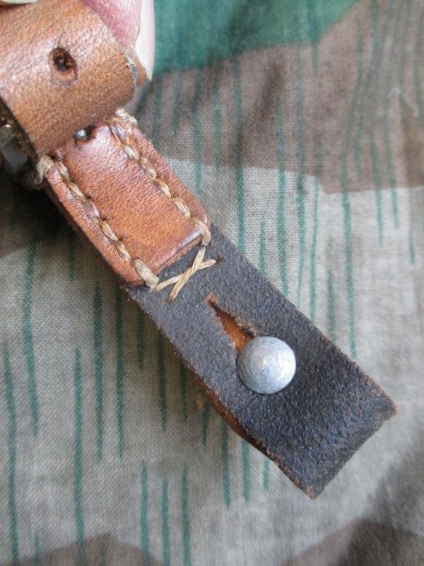 ORIGINAL WW2 GERMAN ARMY / LUFTWAFFE / WAFFEN SS / KRIEGSMARINE m40 m35 m42 BLACK LEATHER HELMET CHIN STRAP — image 4