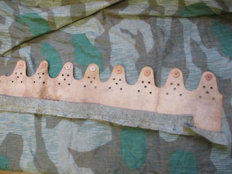 ORIGINAL WW2 GERMAN M42 M40 M35 HELMET liner LEATHER — image 2