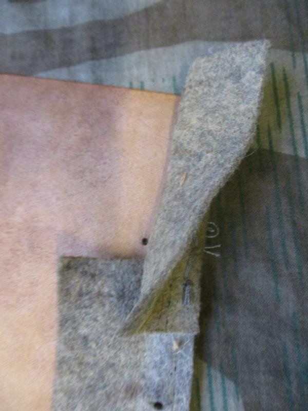 ORIGINAL WW2 GERMAN M42 M40 M35 HELMET liner LEATHER — image 4