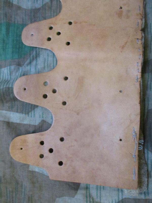 ORIGINAL WW2 GERMAN M42 M40 M35 HELMET liner LEATHER — image 5