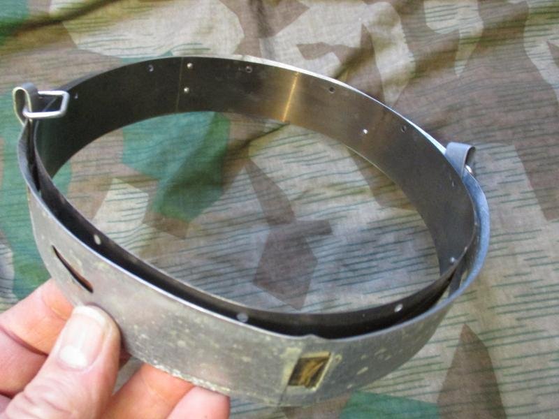 ORIGINAL WW2 GERMAN 1943 B&C M42 M40 M35 HELMET liner band 62 SHELL 54CM HEAD — image 5