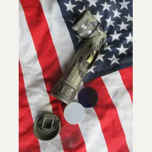 GENUINE US ARMY USMC issue RIGHT ANGLE TORCH FLASHLIGHT FULTON …