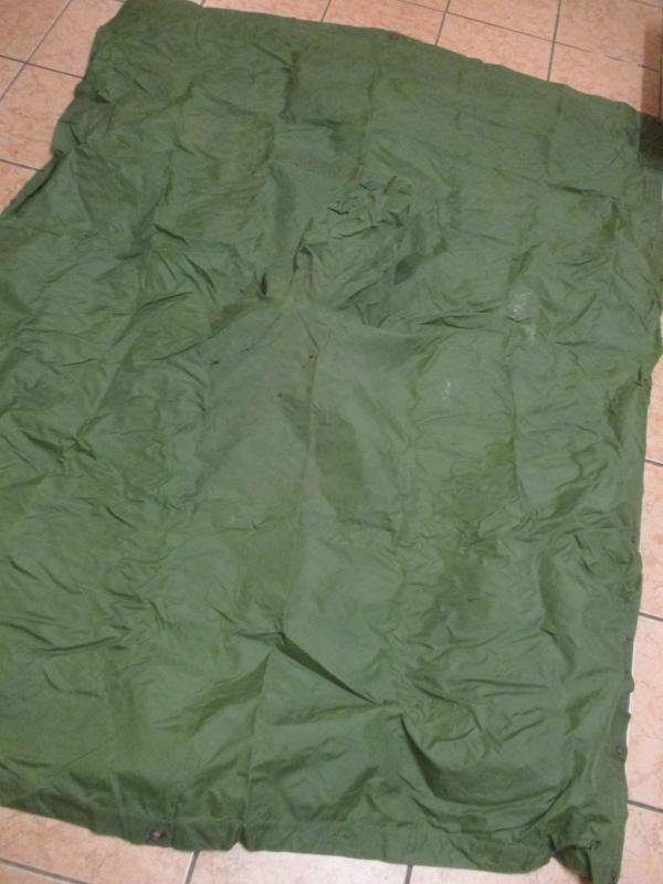 GENUINE BRITISH ARMY ISSUE Falklands War era 58 pattern PONCHO / CAPE / SHELTER white issue label — image 4