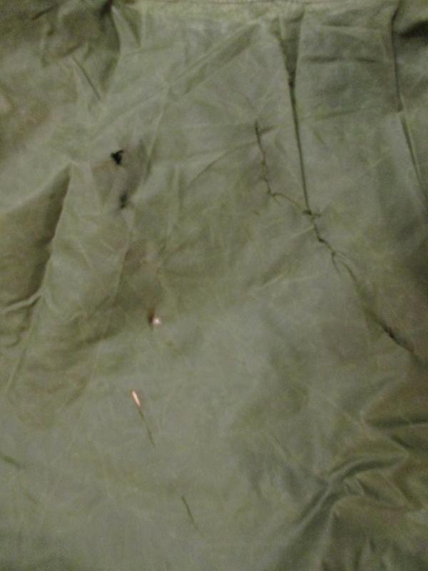 GENUINE BRITISH ARMY ISSUE Falklands War era 58 pattern PONCHO / CAPE / SHELTER white issue label — image 5