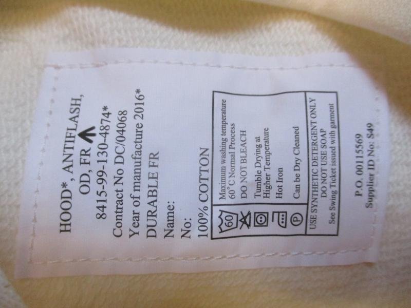 ROYAL NAVY ARMY ISSUE FLAME RESISTANT flash hood BALACLAVA arctic HELMET LINER — image 5