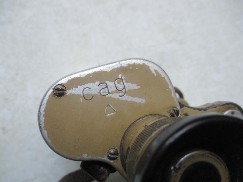 WW2 GERMAN ARMY / Waffen SS 6X30 cag DIENSTGLAS BINOCULARS dak / late war ordinance TAN — image 5