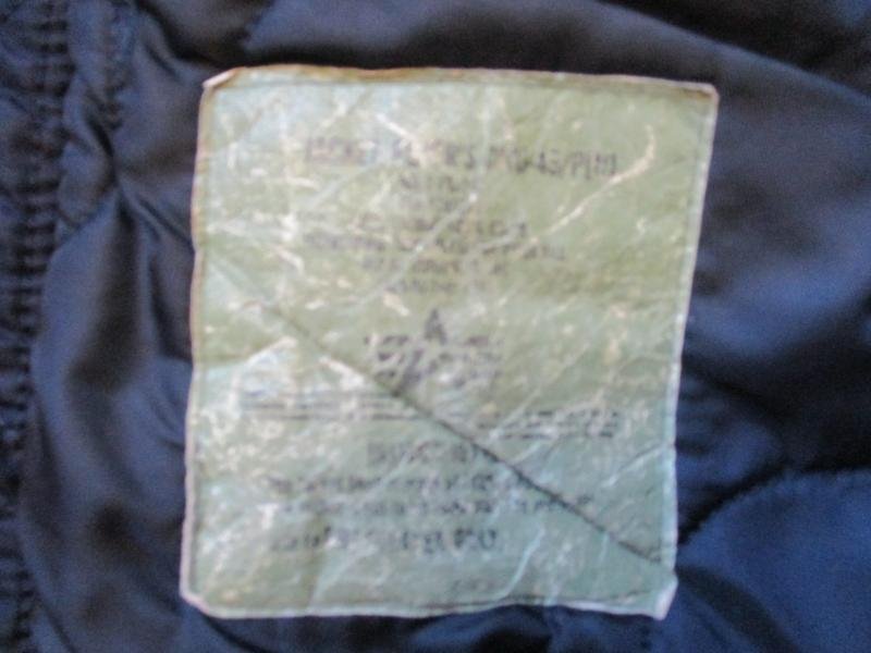 real ALPHA INDUSTRIES USAF USA CWU bomber pilot JACKET COAT top gun NAVY BLUE Large — image 3