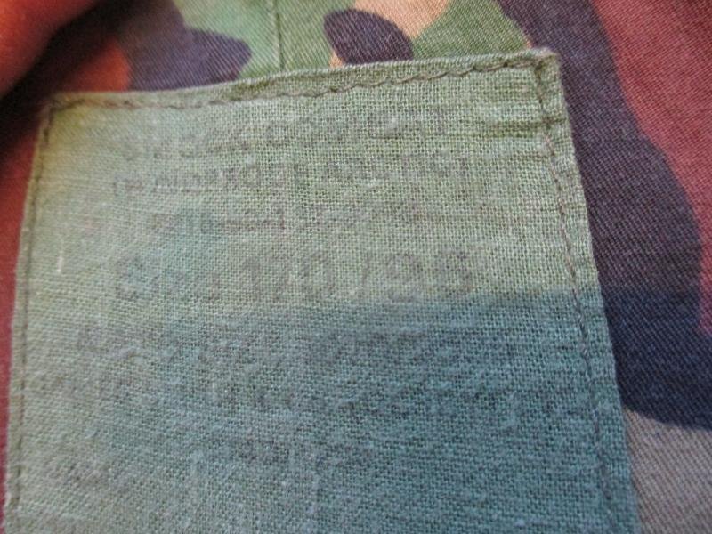 FALKLANDS WAR era 70'S dpm SAS cotton GABARDINE ARCTIC windproof SMOCK no arm ffd pocket 2rank slides — image 3