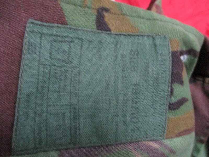 GENUINE ISSUE 70'S DPM CAMO 68 JUNGLE TROPICAL COMBAT SHIRT falklands 190/104 L — image 2