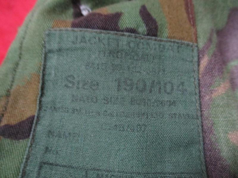 GENUINE ISSUE 70'S DPM CAMO 68 JUNGLE TROPICAL COMBAT SHIRT falklands 190/104 L — image 3