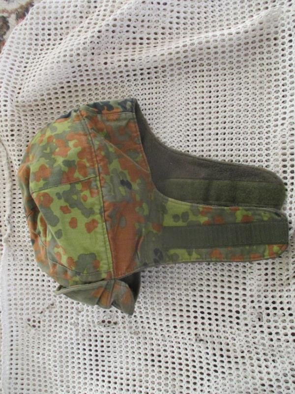 GENUINE GERMAN ARMY issue ARCTIC PATROL HAT CAP EARLY FLEKTARN CAMO 61CM L XL — image 2