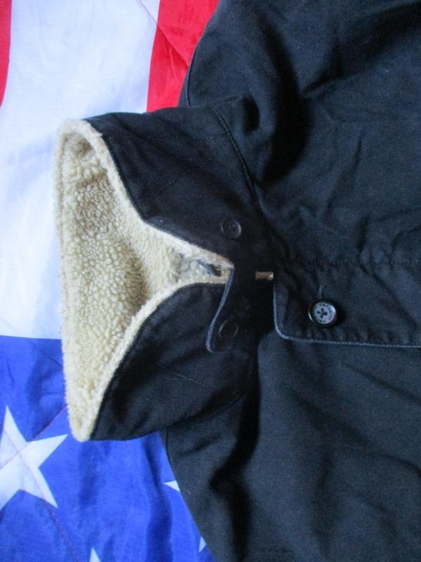 Vintage Carhartt US NAVY blue N1 N3 Sherpa DECK sheffield JACKET COAT large — image 5