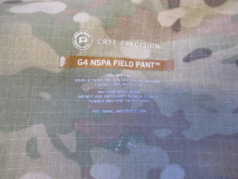 real CRYE PRECISION multicam g4 NSPA GENERATION IIII FIELD PANT TROUSERS 32 R — image 4