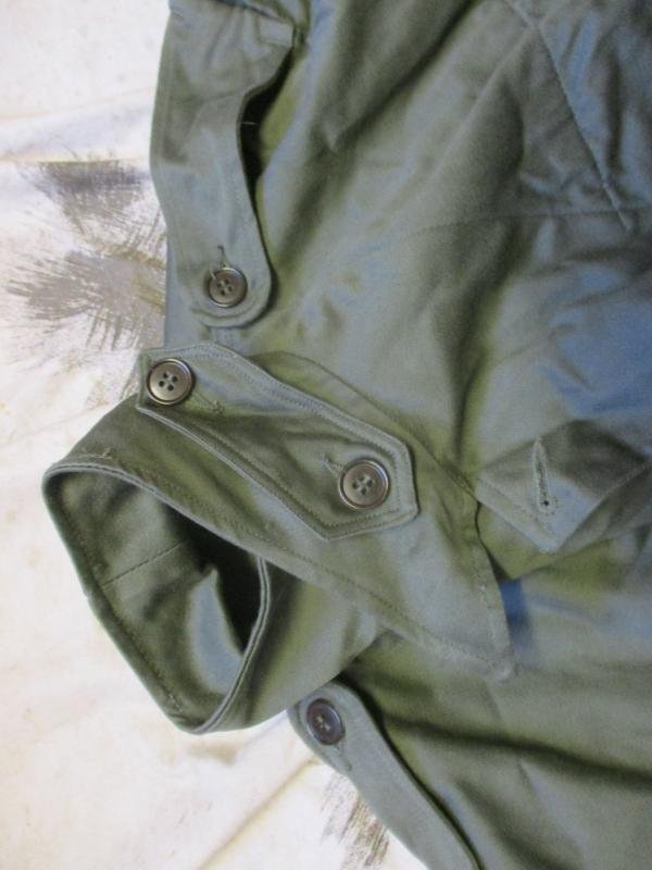 1968 FRENCH ARMY OG GREEN BDU M65 COMBAT JACKET COAT medium NEW — image 5