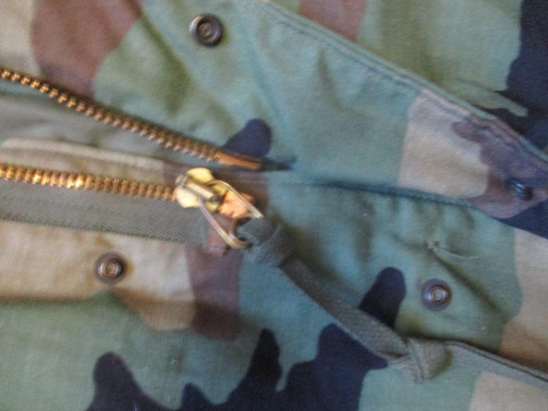 real 1985 US ARMY USA Issue WOODLAND CAMO CAMOUFLAGE M65 COAT COMBAT JACKET M-L — image 3