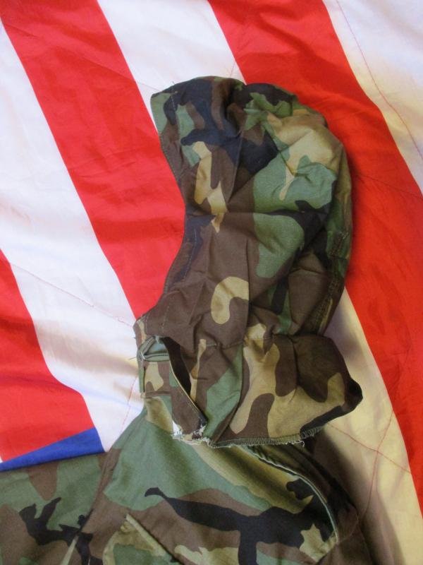 real 1985 US ARMY USA Issue WOODLAND CAMO CAMOUFLAGE M65 COAT COMBAT JACKET M-L — image 4