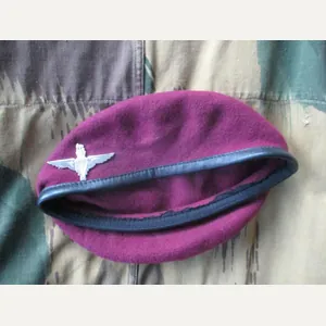 genuine PARACHUTE REGIMENT AIRBORNE MAROON BERET leather band SHAPED used …