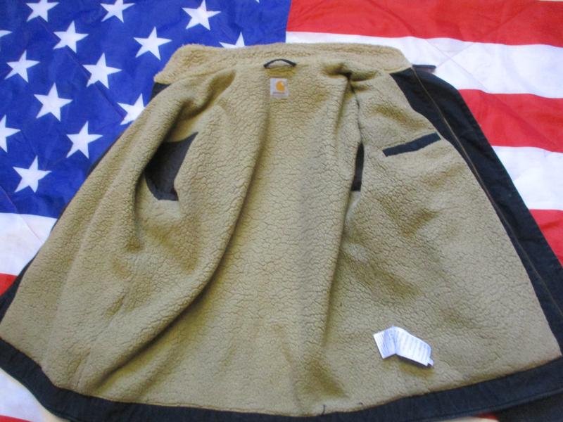 Vintage Carhartt US NAVY blue N1 N3 Sherpa DECK sheffield JACKET COAT medium — image 2