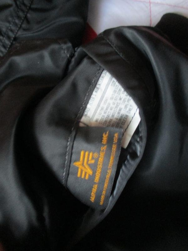 REAL ORIGINAL ALPHA INDUSTRIES USA MA1 bomber pilot JACKET COAT black XL — image 4