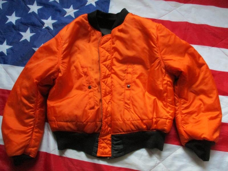 REAL ORIGINAL ALPHA INDUSTRIES USA MA1 bomber pilot JACKET COAT black XL — image 5
