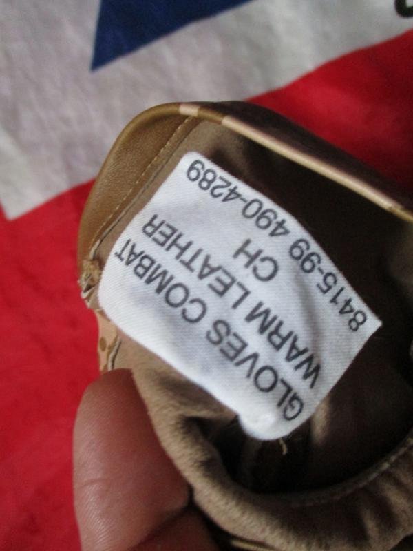 British Army 2006 Afghanistan ISSUE desert dpm LEATHER SHOOTING SNIPER COMBAT GLOVES 9 Medium — image 2
