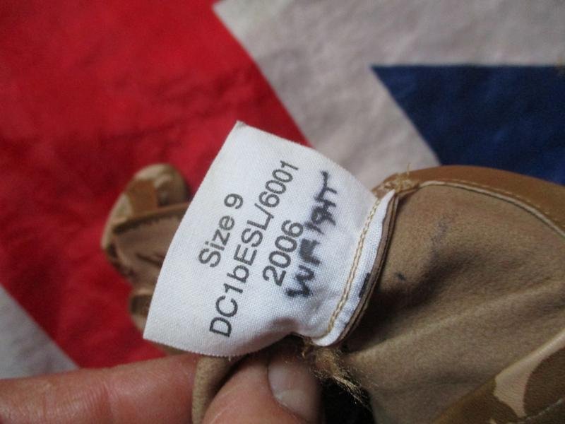 British Army 2006 Afghanistan ISSUE desert dpm LEATHER SHOOTING SNIPER COMBAT GLOVES 9 Medium — image 3