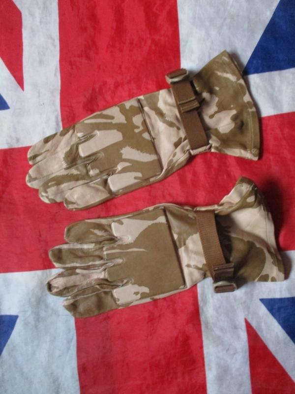 British Army 2006 Afghanistan ISSUE desert dpm LEATHER SHOOTING SNIPER COMBAT GLOVES 9 Medium — image 4