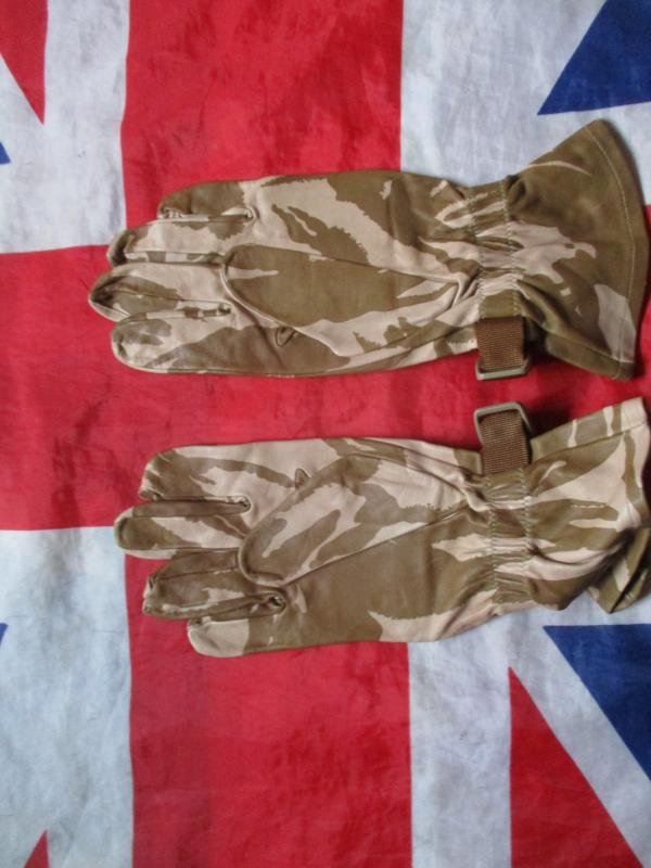 British Army 2006 Afghanistan ISSUE desert dpm LEATHER SHOOTING SNIPER COMBAT GLOVES 9 Medium — image 5