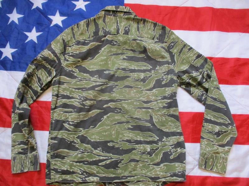 ALL SAINTS USSF vietnam war LATE WAR LLD tiger stripe jungle SHIRT medium LARGE — image 3