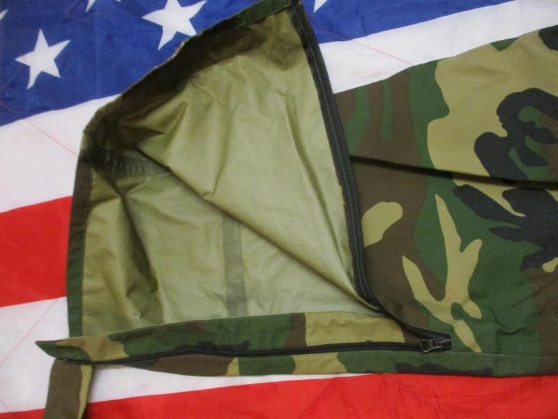 GENUINE USA US ARMY ISSUE gore tex waterproof ECWCS woodland CAMO TROUSERS L / L — image 5