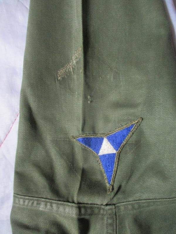 US ARMY M51 m 1951 OG 107 UTILITY SHIRT early VIETNAM WAR era LT OFFICER — image 3