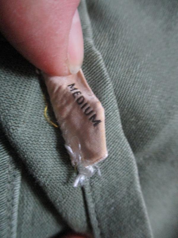 US ARMY M51 m 1951 OG 107 UTILITY SHIRT early VIETNAM WAR era LT OFFICER — image 5