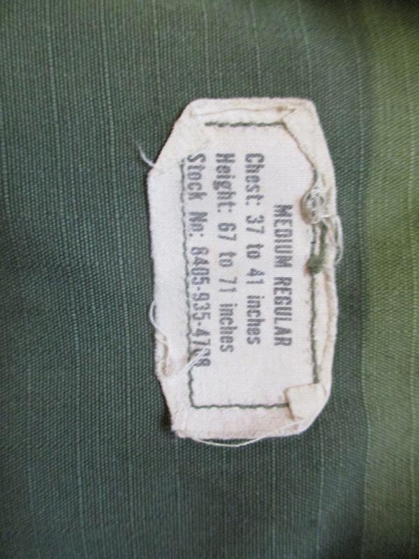 1969 VIETNAM WAR US ARMY SLANT POCKET OG107 Jungle combat JACKET real 101ST AIRBORNE DIVISION — image 4