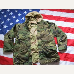USSF REVERSIBLE ECWCS tri desert - m81 woodland camo waterproof …
