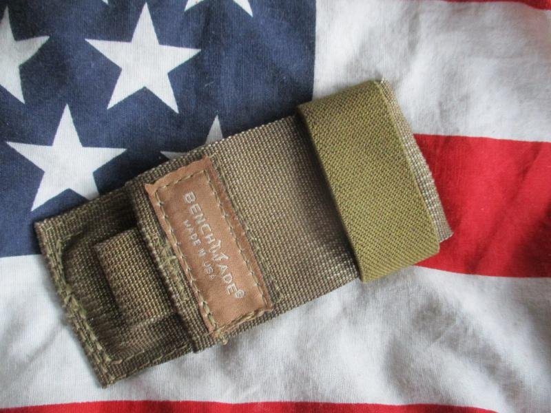 BENCHMADE USA Us Navy seal team DevGru USSF ISSUE CUTTER TOOL & COYOTE TAN POUCH — image 3