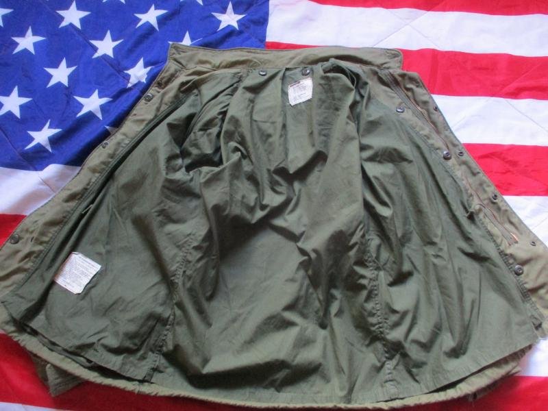 1972 ALPHA INDUSTRIES US ARMY ISSUE VIETNAM WAR OG 107 M65 COAT COMBAT jacket MS — image 2