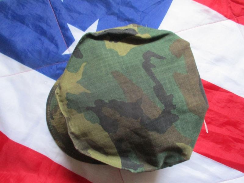RARE GENUINE US MARINES USMC ISSUE 1979 RDF / VIETNAM WAR ERDL CAMO UTILITY CAP — image 2