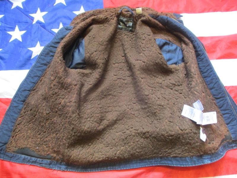 rare Vintage Fashion LEVIS ww2 US NAVY N1 N3 wool Sherpa DECK JACKET COAT medium — image 2