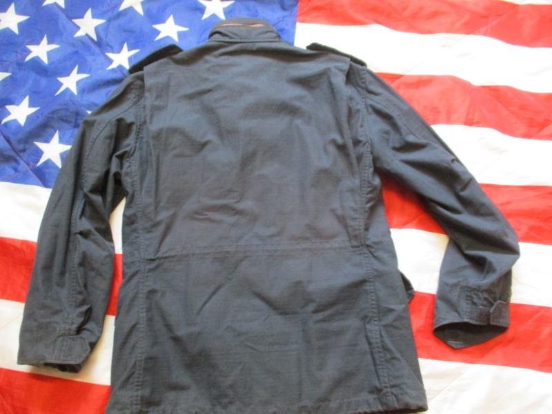 GENUINE alpha industries USA US ARMY M65 COAT COMBAT jacket DARK NAVY BLUE Small Regular- Medium — image 3