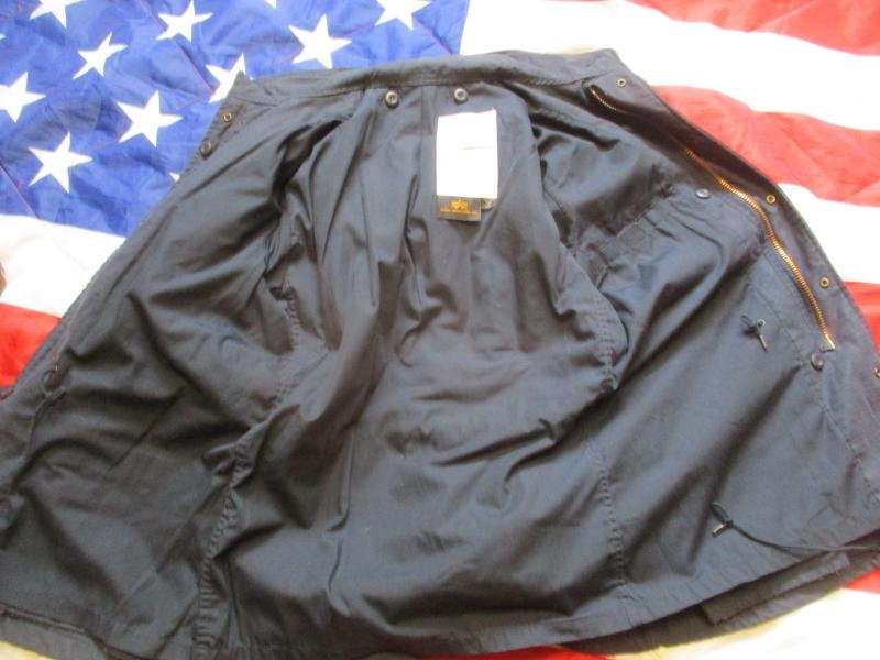 GENUINE alpha industries USA US ARMY M65 COAT COMBAT jacket DARK NAVY BLUE Small Regular- Medium — image 4