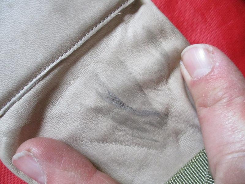 UK Afghanistan ISSUE desert tan LEATHER SHOOTING SNIPER COMBAT GLOVES size 8 s-m — image 3