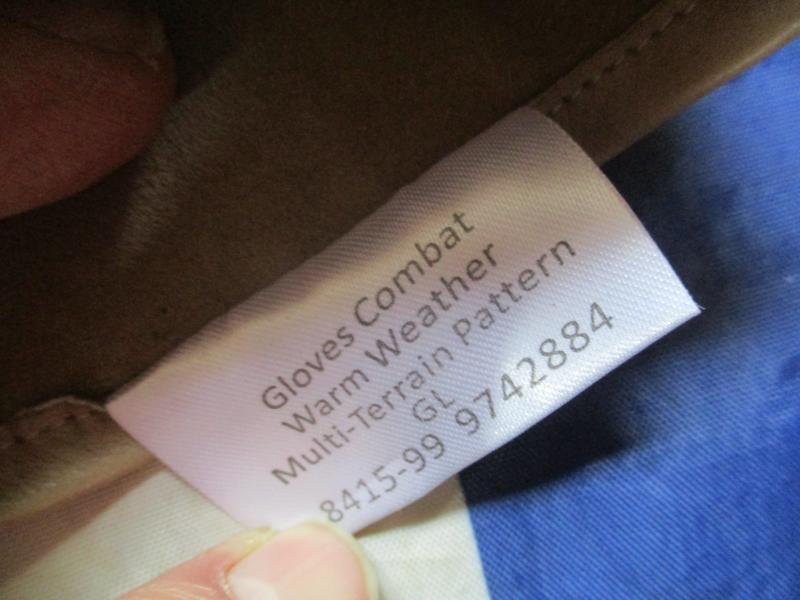 UK Afghanistan ISSUE desert tan LEATHER SHOOTING SNIPER COMBAT GLOVES size 8 s-m — image 5